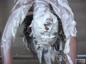 逆さ拷問パイ投げ