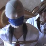 完全拘束で猿轡を連続装着される女性に萌える動画