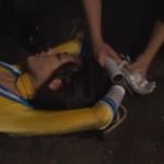 完全拘束されたヒロインが敵のアジトに捕まり拷問を永遠受け続ける