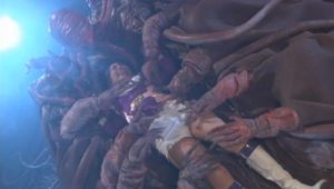 拷問完全拘束｜触手に包まれ閉じ込められ逃げれないヒロイン