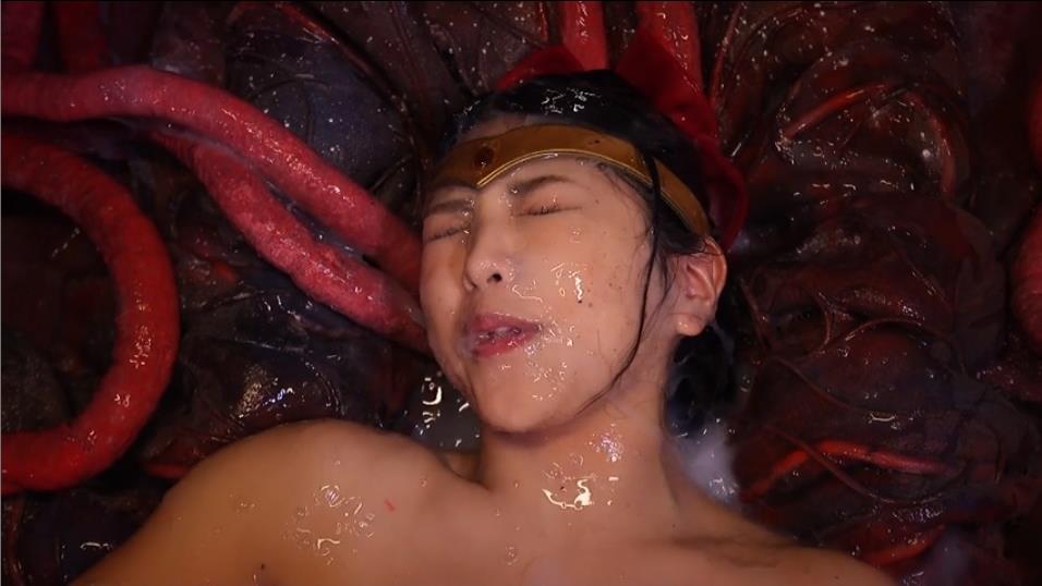 十字架磔触手拘束