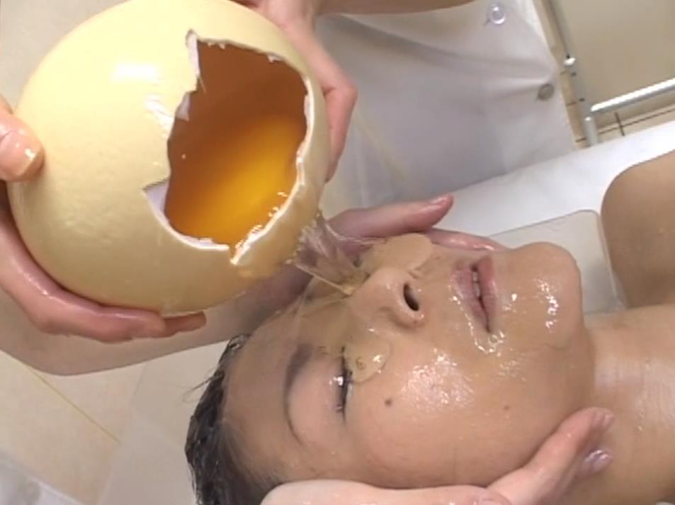 顔面ぶっかけ卵メッシー