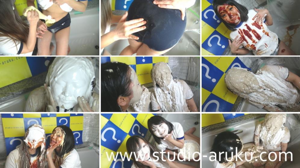 食材顔面ぶっかけメッシー