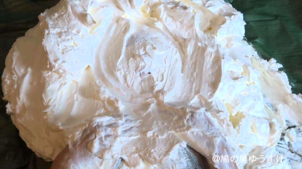 顔面山盛り生クリーム女体盛り