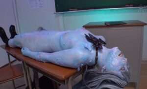 氷結固め完全拘束妄想フェチ│生き人形のように動けない特殊メイクの変態妄想動画