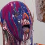 絵具ドロドロぶっかけメッシー｜時間が経つと固まり動きが鈍くなる姿に興奮へ変態フェチ動画