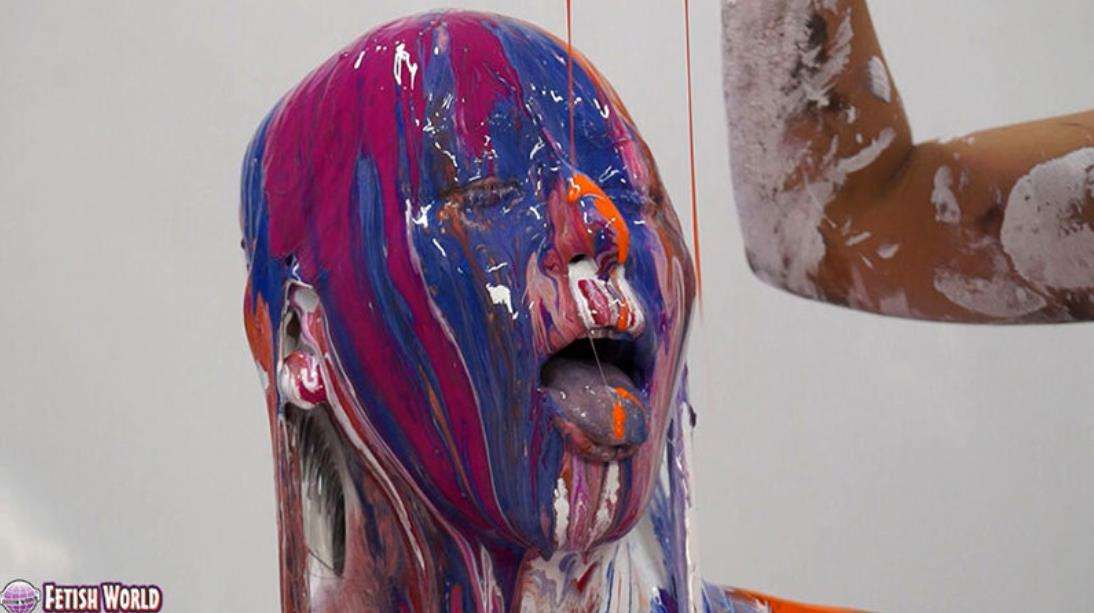 絵具ドロドロぶっかけメッシー