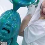 絵具ドロドロぶっかけメッシー｜まとわりつく粘度が高い質感に興奮変態フェチ動画