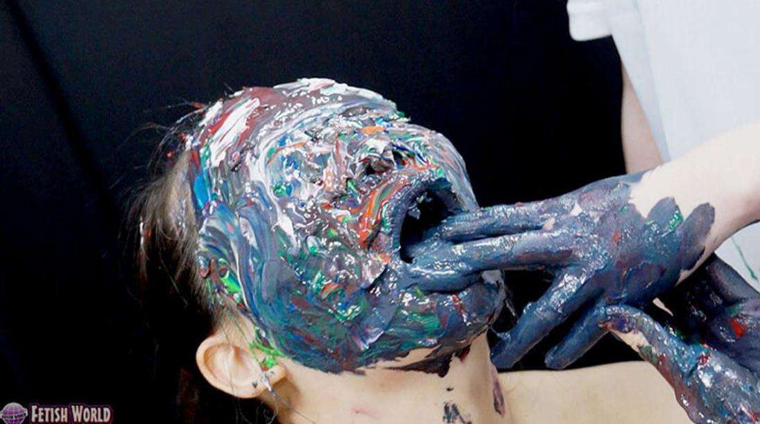 絵具顔面どろどろメッシー