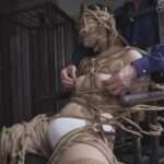 全身グルグル縄完全拘束｜頭からつま先まで巻かれるガチガチプレイに興奮変態フェチ動画