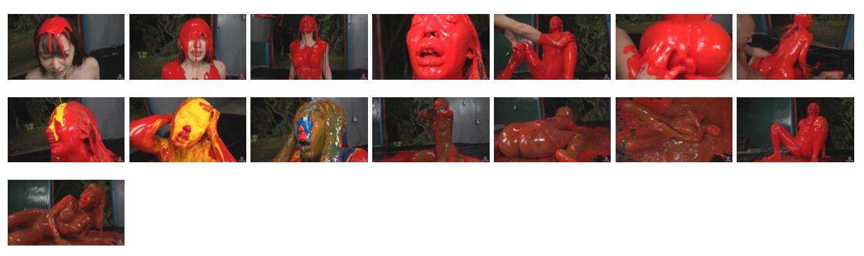 美女どろどろペイントメッシー