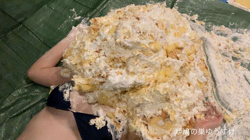 顔面山盛りケーキメッシー生き埋め閉じ込めの最高潮がここにある