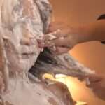 どろどろホワイトローションメッシー｜まとわり付く顔面から流れる美しい液体変態フェチ動画