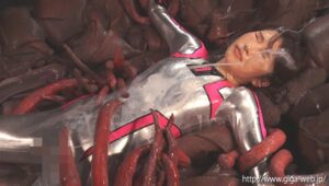 触手十字架両手両足磔完全拘束顔面ぶっかけメッシー｜逃げられないヒロインピンチ変態フェチ動画