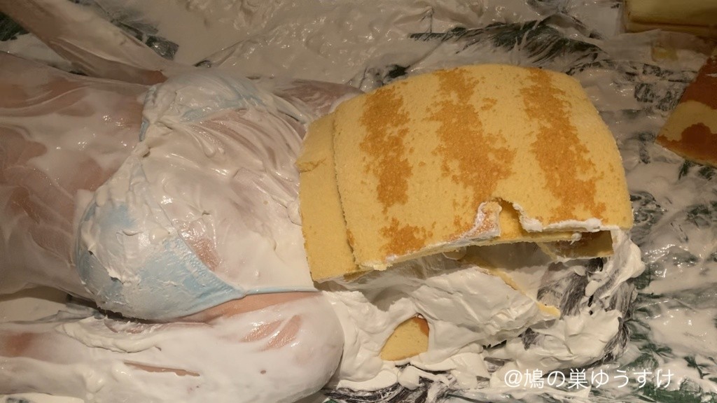 顔面盛り盛り食材女体盛りメッシー