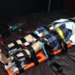 ガリバーのように押さえつけ全身完全拘束｜動けない実験台にされた可哀そうな女変態フェチエロ動画